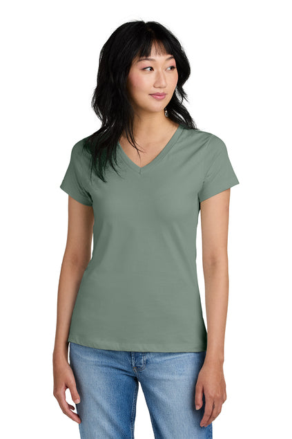 BE KIND on Ring Spun District Tee, Ladies V-neck