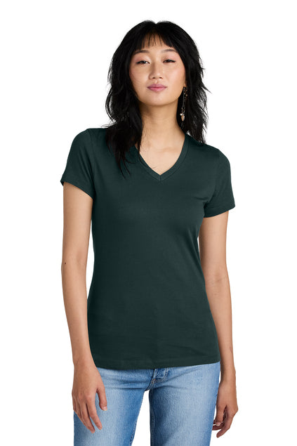 BE KIND on Ring Spun District Tee, Ladies V-neck