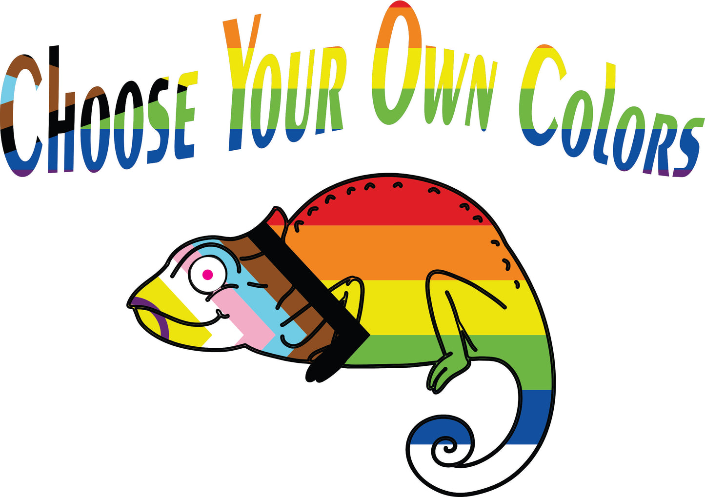 Rainbow Gecko Graphic Tee