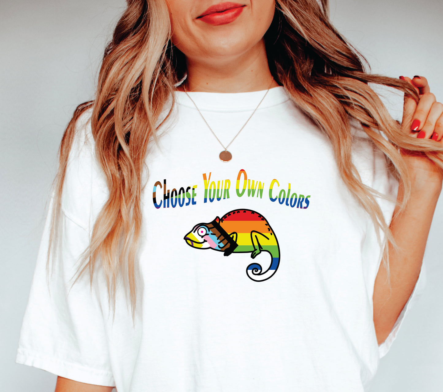 Rainbow Gecko Graphic Tee